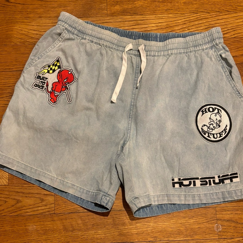 Vintage Y2K Hot Stuff Denim Shorts- Universal Studios Size XXL